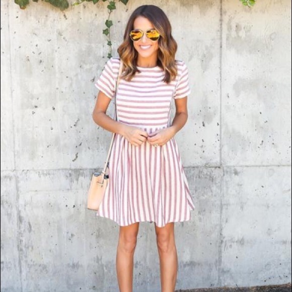 Vici Dresses & Skirts - Vici Etwo Outlaw Striped Linen Dress